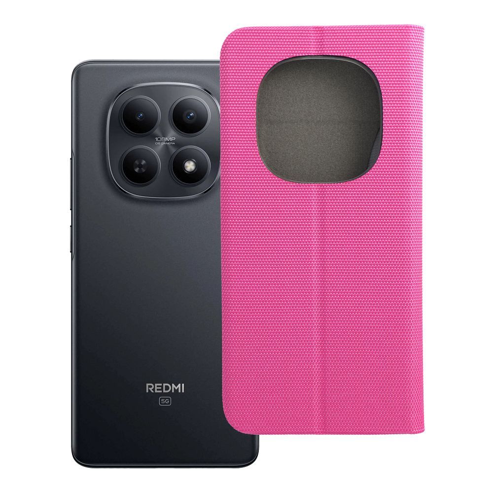 Husa Sensitive Book Flip pentru Xiaomi Redmi Note 15 PRO Plus 5G Roz