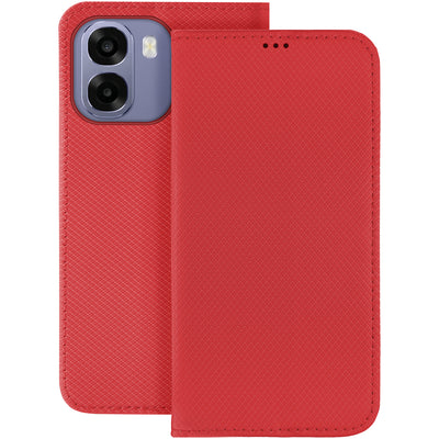 Husa Smart Magnet pentru Oppo A6 4G / A6 5G / A6X 4G / A6X 5G / A6S 4G / A6S 5G Global Rosu