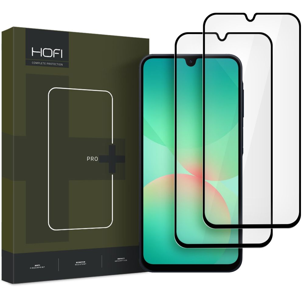 Folie sticla Hofi Pro+ 2-pack Galaxy A16 4G / 5G / A26 5G / A17 4G / 5G / A27 5G Negru