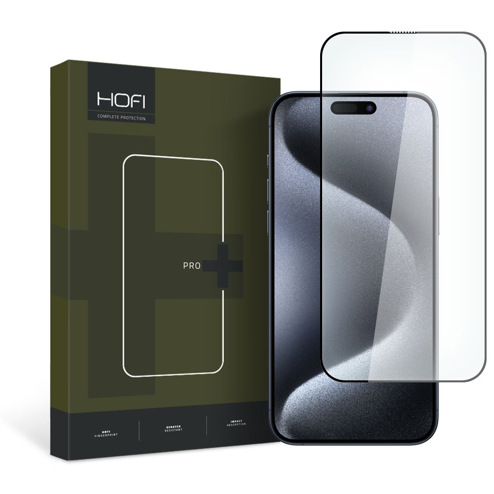 Folie sticla Hofi Pro+ iPhone 15 Pro Max Negru