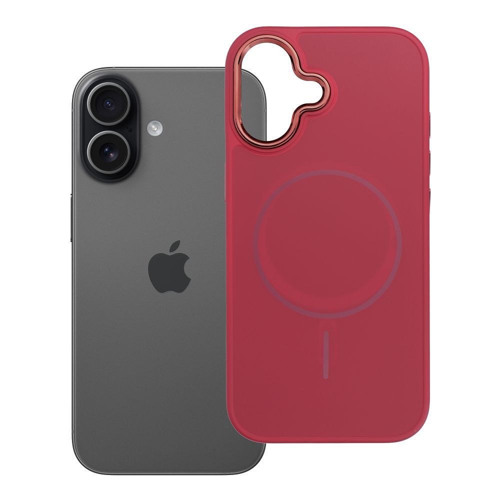 Husa Frame Mag pentru iPhone 17 Compatible cu Magsafe Magenta