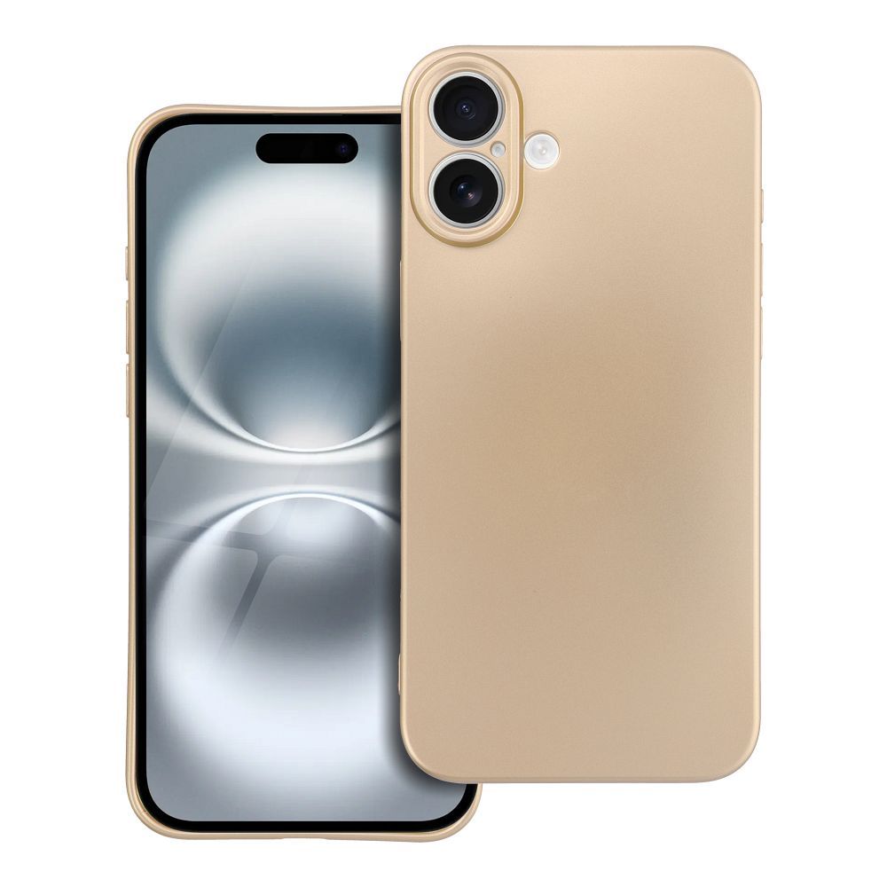 Husa Metallic pentru iPhone 16 Plus Auriu