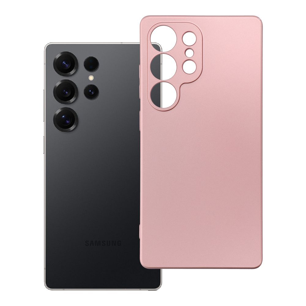 Husa Metallic pentru Samsung S25 Ultra Roz