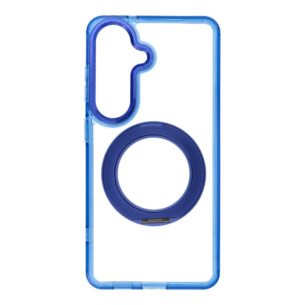 Husa pentru Samsung S26 Frame Circle Stand Compatible cu Magsafe Bleumarin