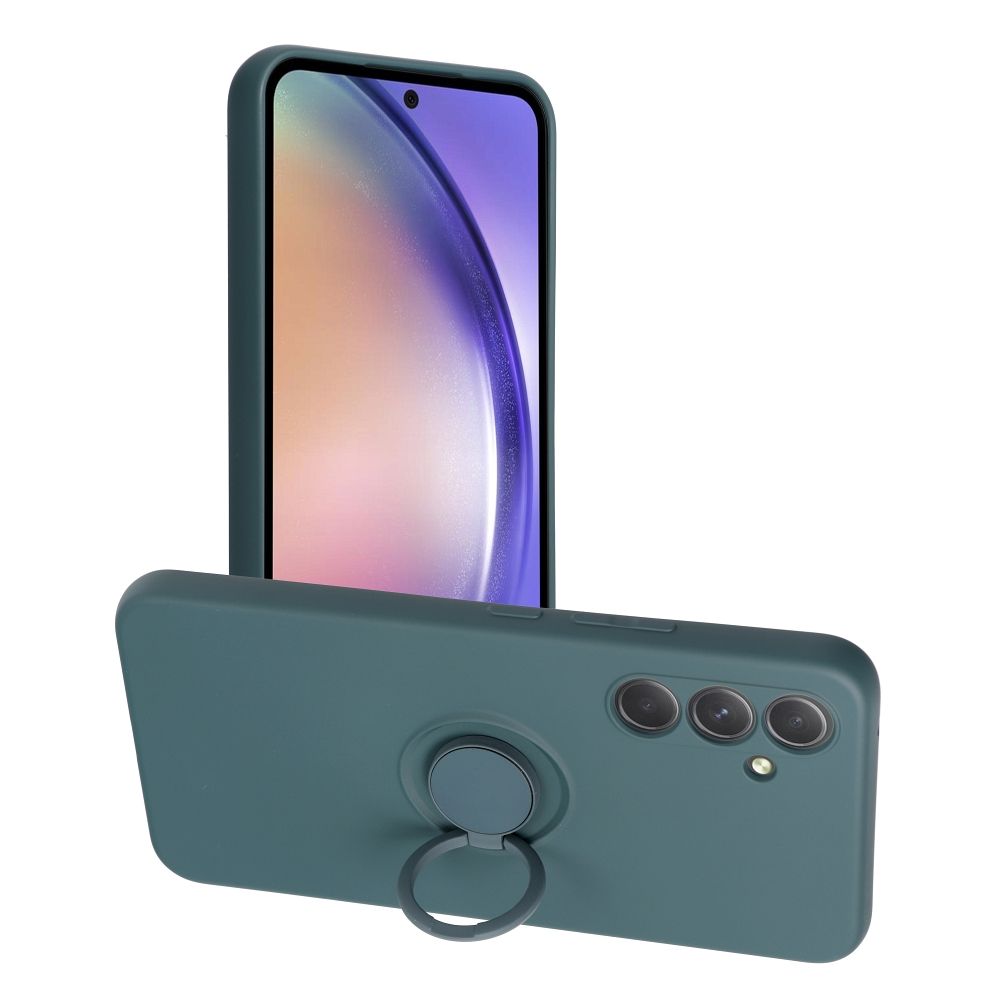 Husa Silicone Ring pentru Samsung A54 5G Verde