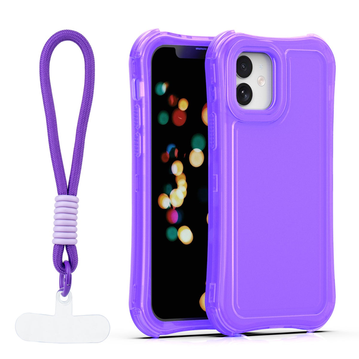 Husa Safepop cu Curea pentru iPhone 12 / 12 Pro 6,1" Mov