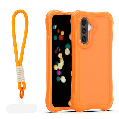 Husa Safepop cu Curea pentru Samsung Galaxy A36 5G / A56 5G / A37 5G Portocaliu