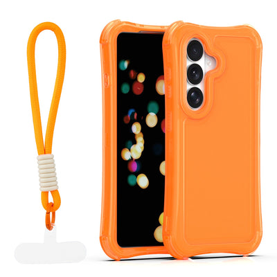 Husa Safepop cu Curea pentru Samsung Galaxy S24 / S25 Portocaliu