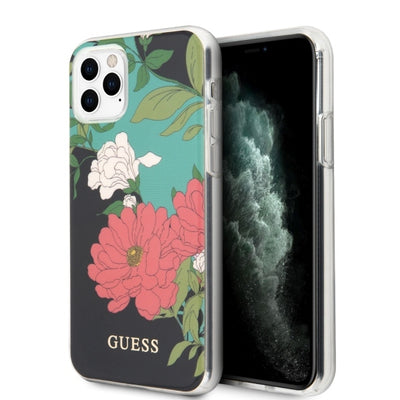 Husa Guess Guhcn65imlfl01 iPhone 11 Pro Max Negru/Negru N°1 Flower Collection