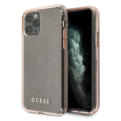 Husa Guess iPhone 11 Pro Max Roz/Roz Hard Glitter