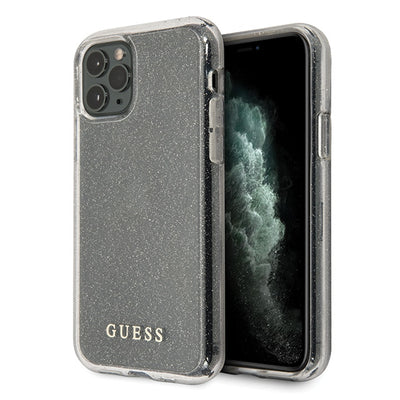 Husa Guess iPhone 11 Pro Max Argintiu/Argintiu Hard Glitter