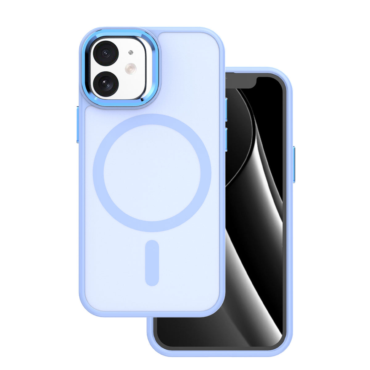 Husa Frozen Mag pentru iPhone 12 / 12 Pro 6,1" Albastru deschis