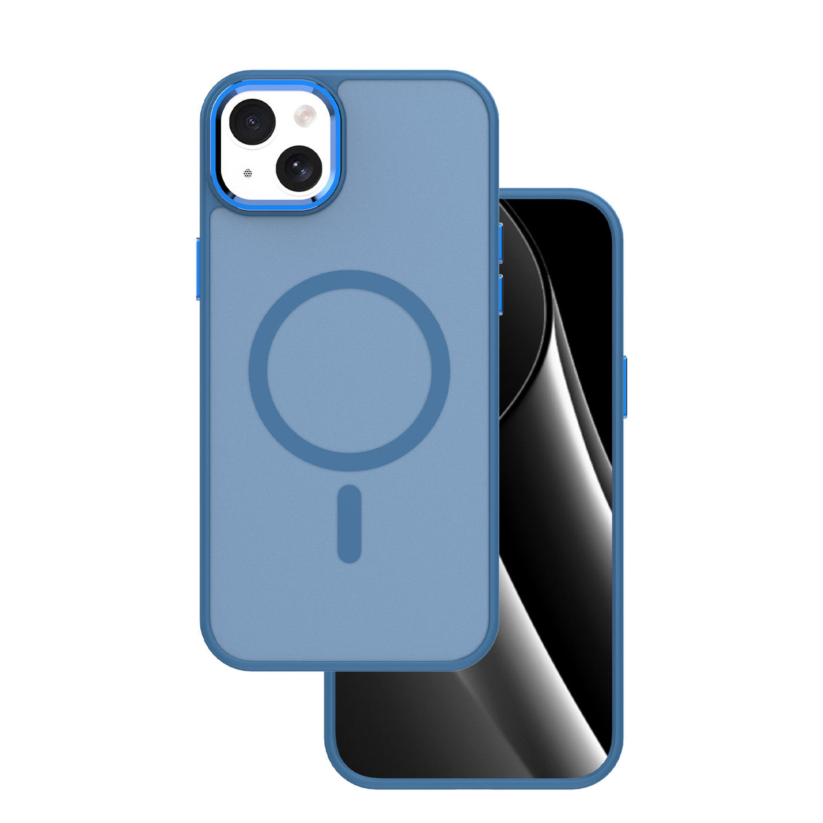 Husa Frozen Mag pentru iPhone 14 6,1" Bleumarin