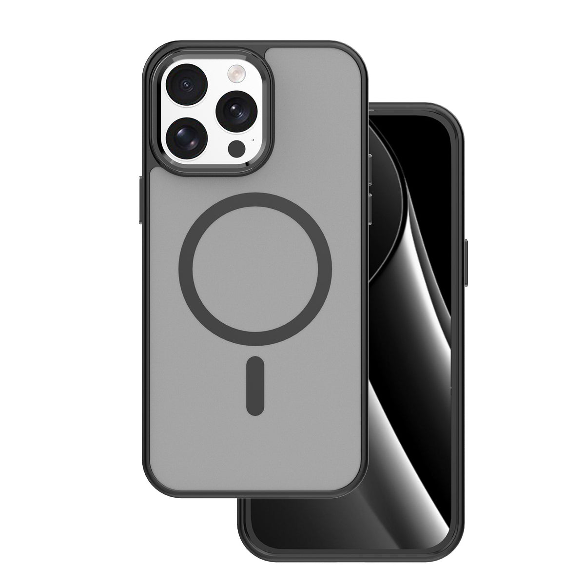 Husa Frozen Mag pentru iPhone 14 Pro Max 6,7" Negru