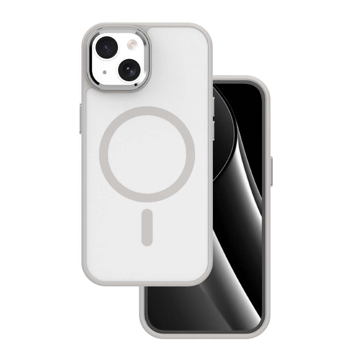 Husa Frozen Mag pentru iPhone 15 6,1" Gri