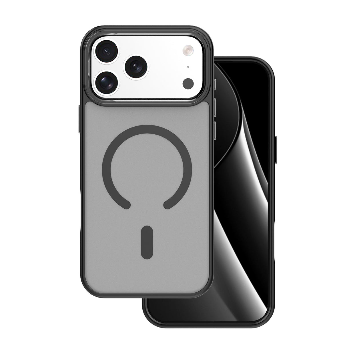 Husa Frozen Mag pentru iPhone 17 Pro 6,3" / 18 Pro 6,3" Negru Open Ring