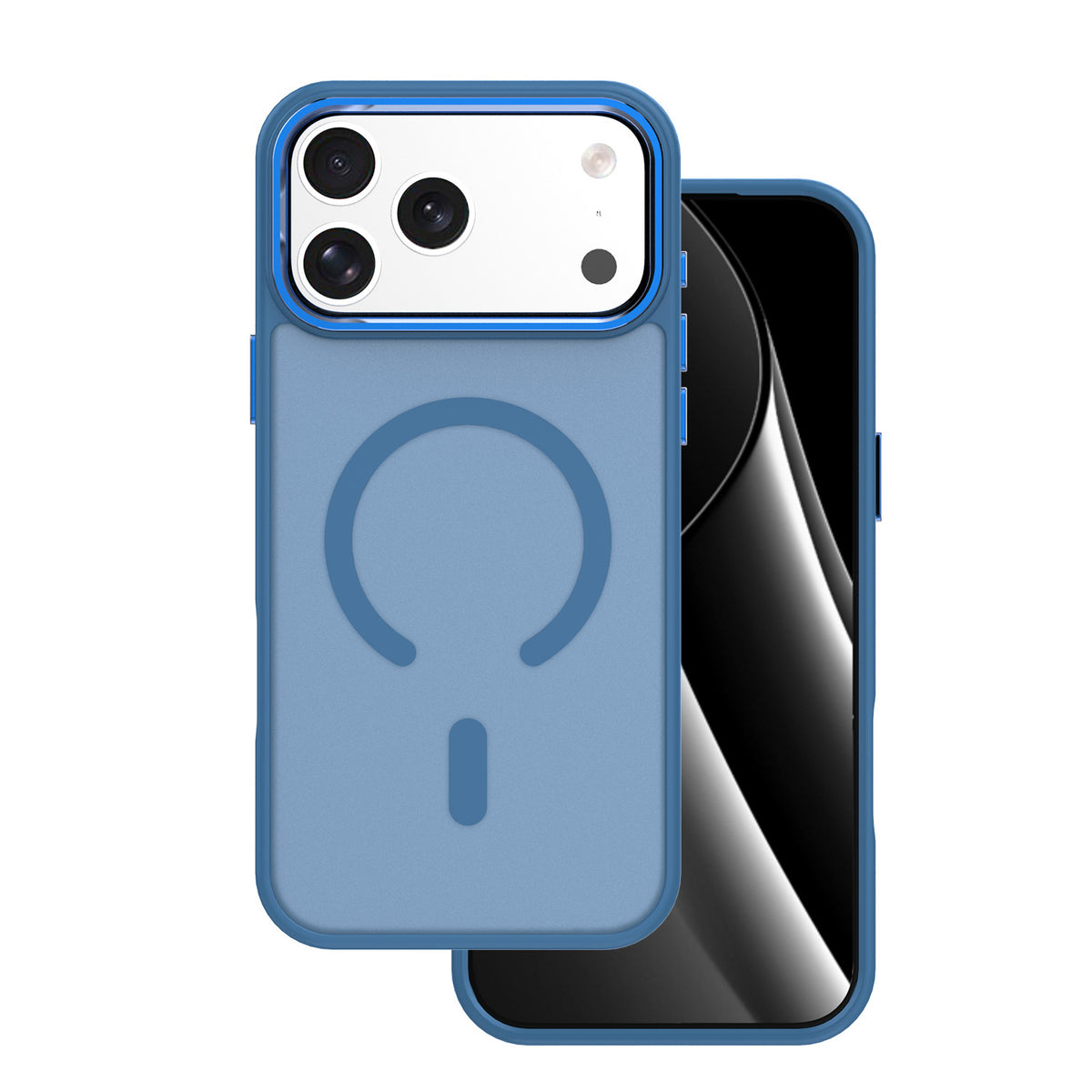 Husa Frozen Mag pentru iPhone 17 Pro Max 6,9" Bleumarin Open Ring