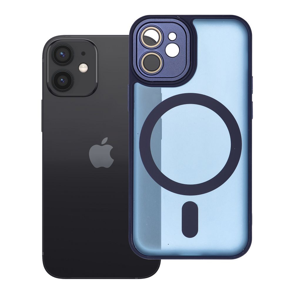 Husa Variete Mag pentru iPhone 12 Mini Compatible cu Magsafe Bleumarin