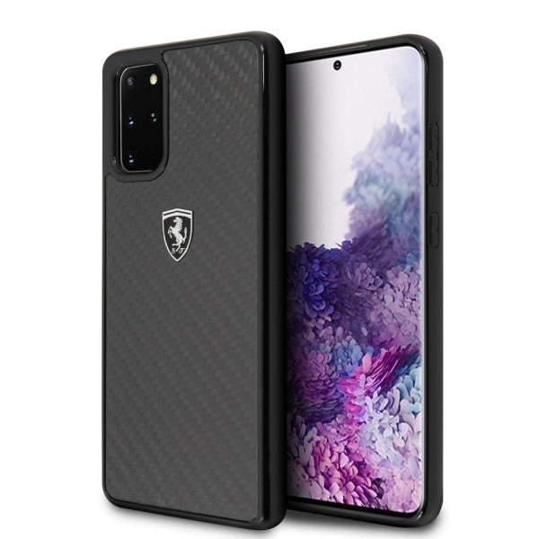 Husa Ferrari Hardcase Fehcahcs67bk S20+ G985 Negru/Negru Carbon Heritage