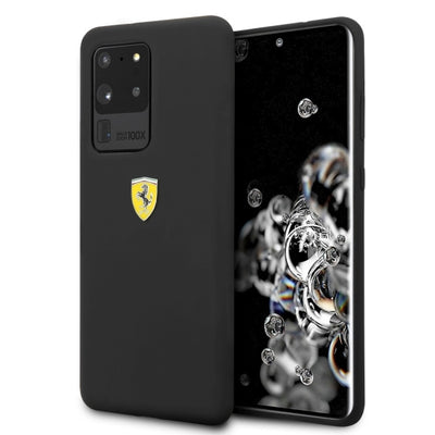 Husa Ferrari Hardcase Fessihcs69bk S20 Ultra G988 Negru/Negru Silicone