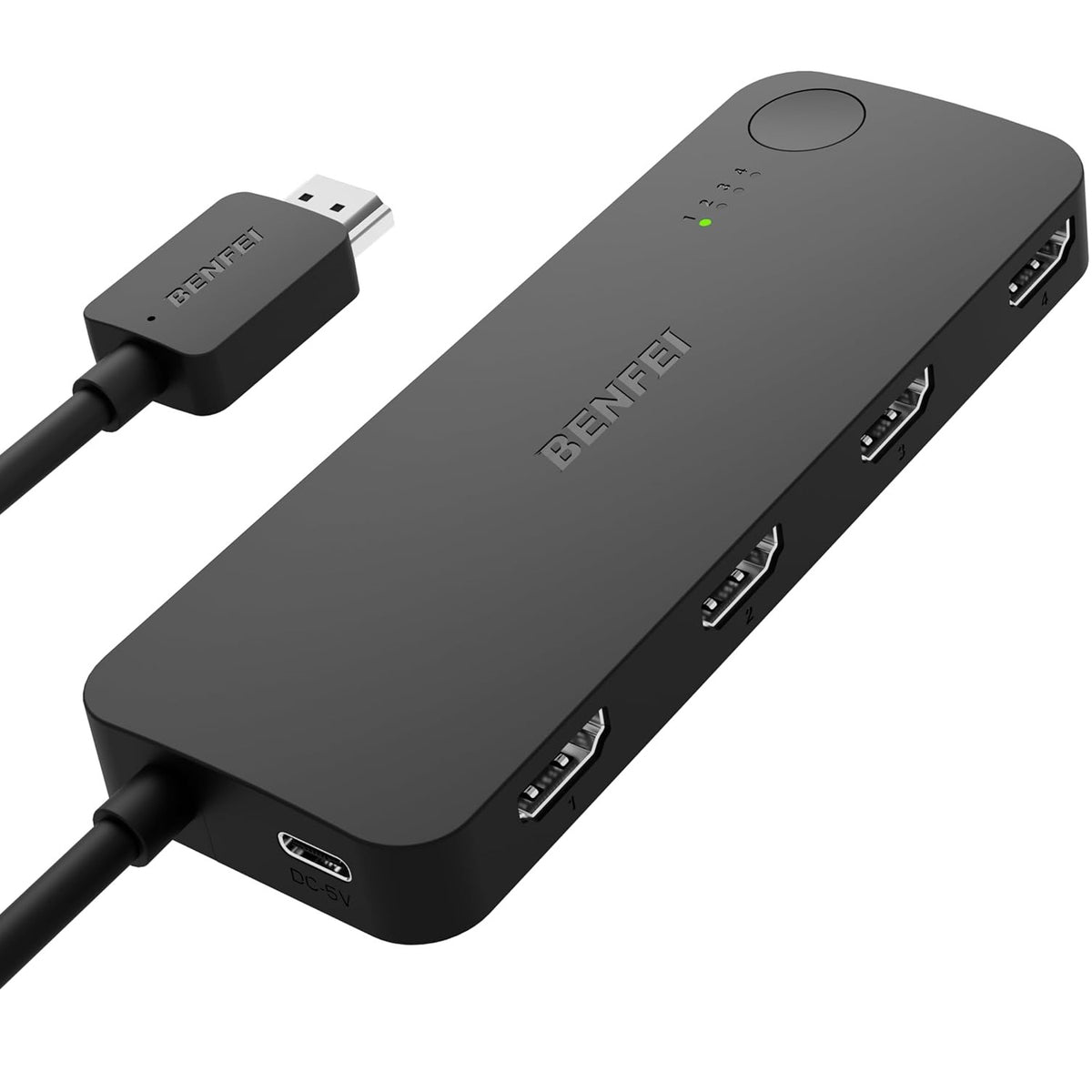 Cablu Benfei Switch Hdmi 4 Port 4K 60Hz 2K 144Hz Hdcp 2.3 Negru