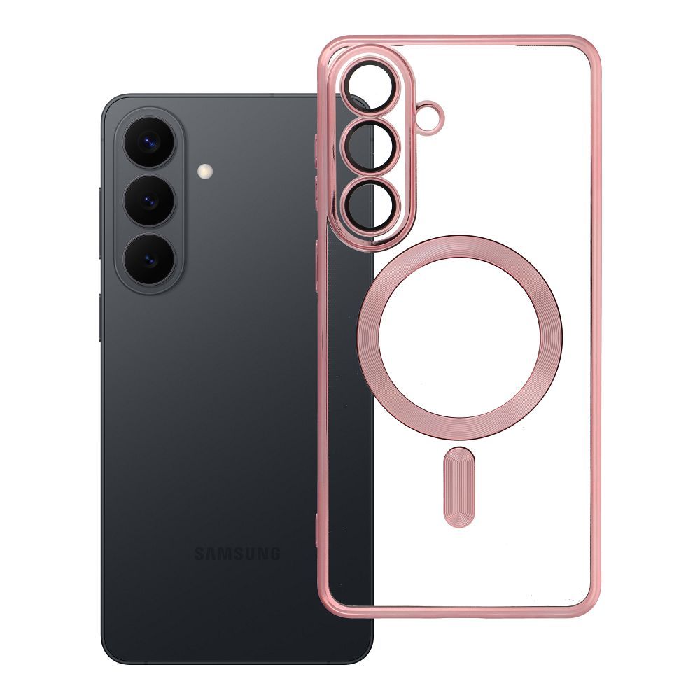 Husa Electro Mag pentru Samsung S26 Plus Compatible cu Magsafe Auriu-rose