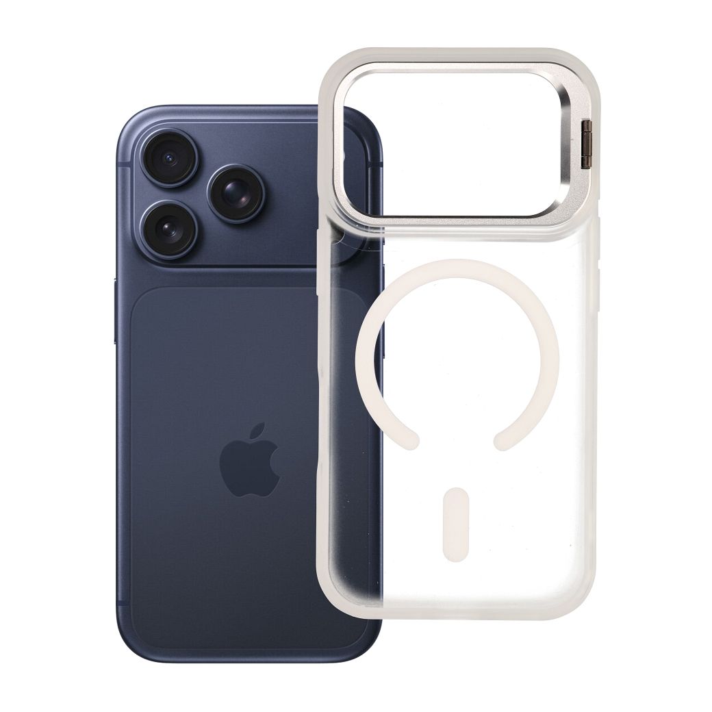 Husa Forcell pentru iPhone 18 Pro / 17 Pro F-protect Shadow Stand Premium Compatible cu Magsafe Argintiu
