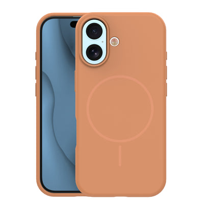 Husa Silicone Thin Mag pentru iPhone 17 6,3" / 18 6,3" Caramel