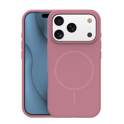 Husa Silicone Thin Mag pentru iPhone 15 Pro 6,1" Rose