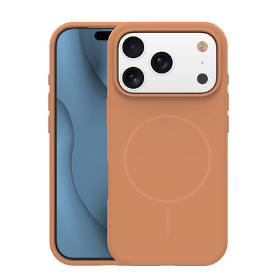 Husa Silicone Thin Mag pentru iPhone 13 6,1" Caramel