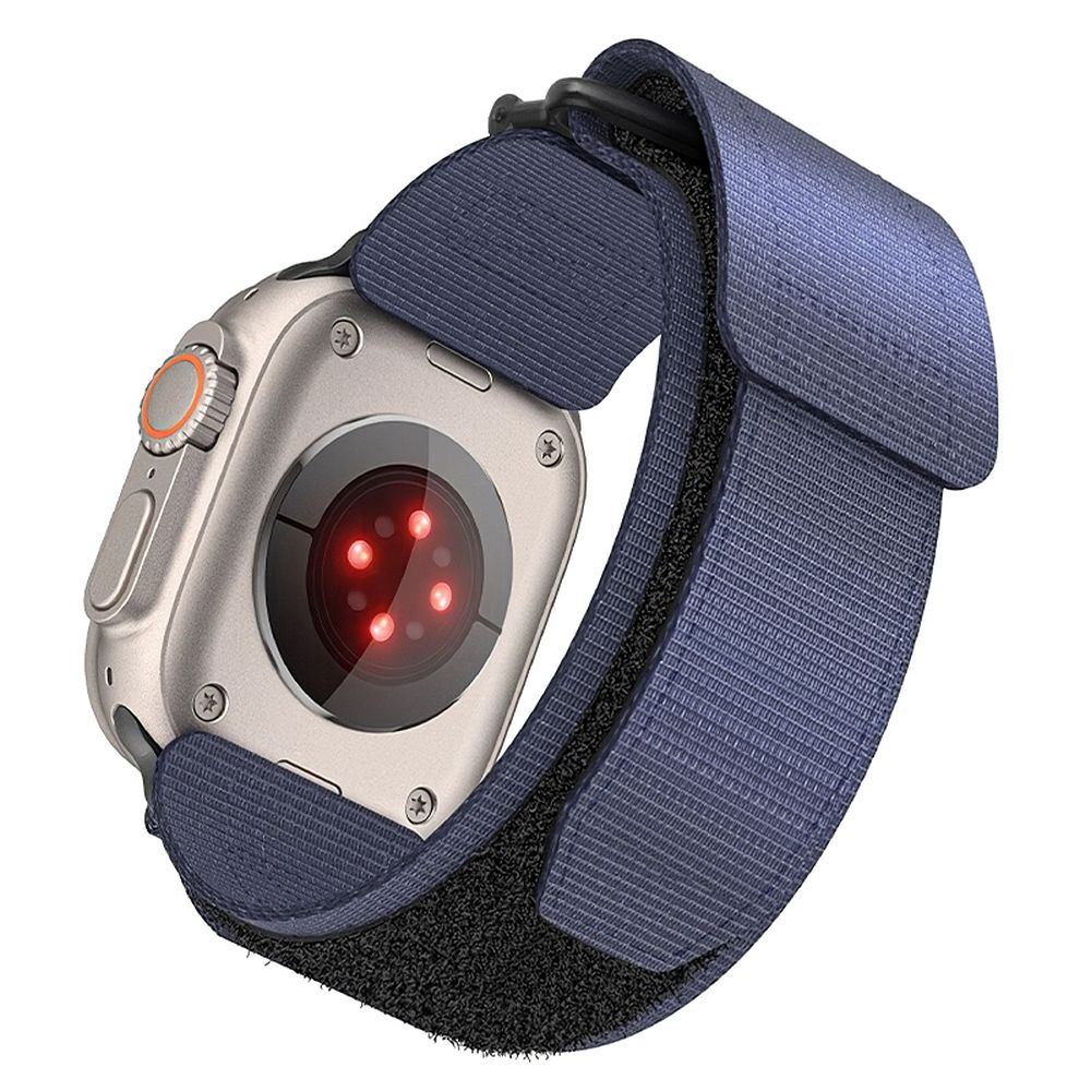 Curea Forcell To Apple Watch F-design Fa05 Nylon Hook-si-loop 38 / 40 / 41 Mm Albastru