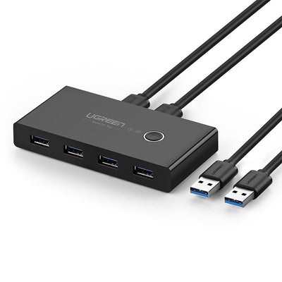 Cablu Ugreen Switch Box HUB Switch 4x USB 3.2 Gen 1 USB Splitter pentru Two Computers Negru (Us216 30768)