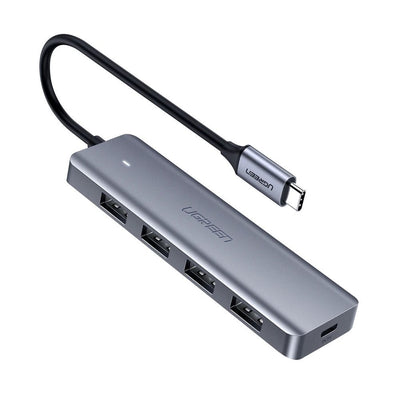 Cablu Ugreen USB Type C HUB - 4x USB 3.2 Gen 1 cu Usb-c Power Port Gri (Cm219 70336)