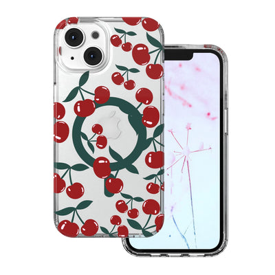 Husa Cherry Mag pentru iPhone 13 / 14 6,1" Transparent