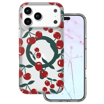 Husa Cherry Mag pentru iPhone 17 Pro Max / 18 Pro Max 6,9'' Transparent