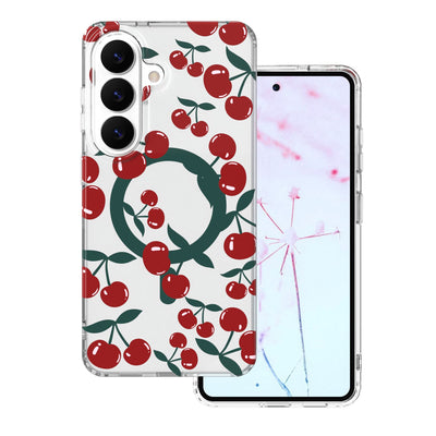 Husa Cherry Mag pentru Samsung Galaxy S26 Transparent