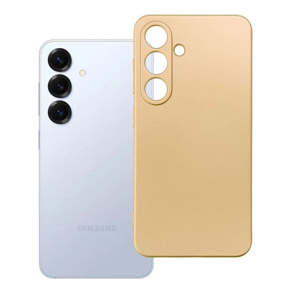 Husa Metallic pentru Samsung S25 Auriu
