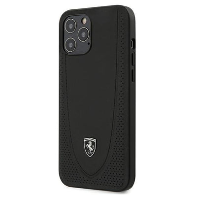Husa Ferrari Feogohcp12lbk iPhone 12 Pro Max 6.7" Negru/Negru Hardcase Off Track Perforated