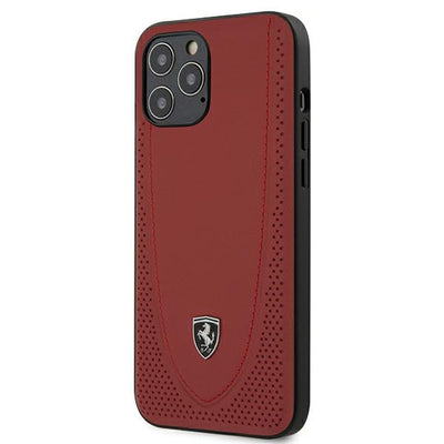 Husa Ferrari Feogohcp12lre iPhone 12 Pro Max 6.7" Rosu/Rosu Hardcase Off Track Perforated