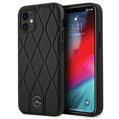 Husa Mercedes Wave Line pentru iPhone 12 Mini - Negru