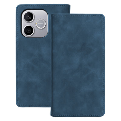 Husa Smart Suede pentru Honor 600 Lite Bleumarin