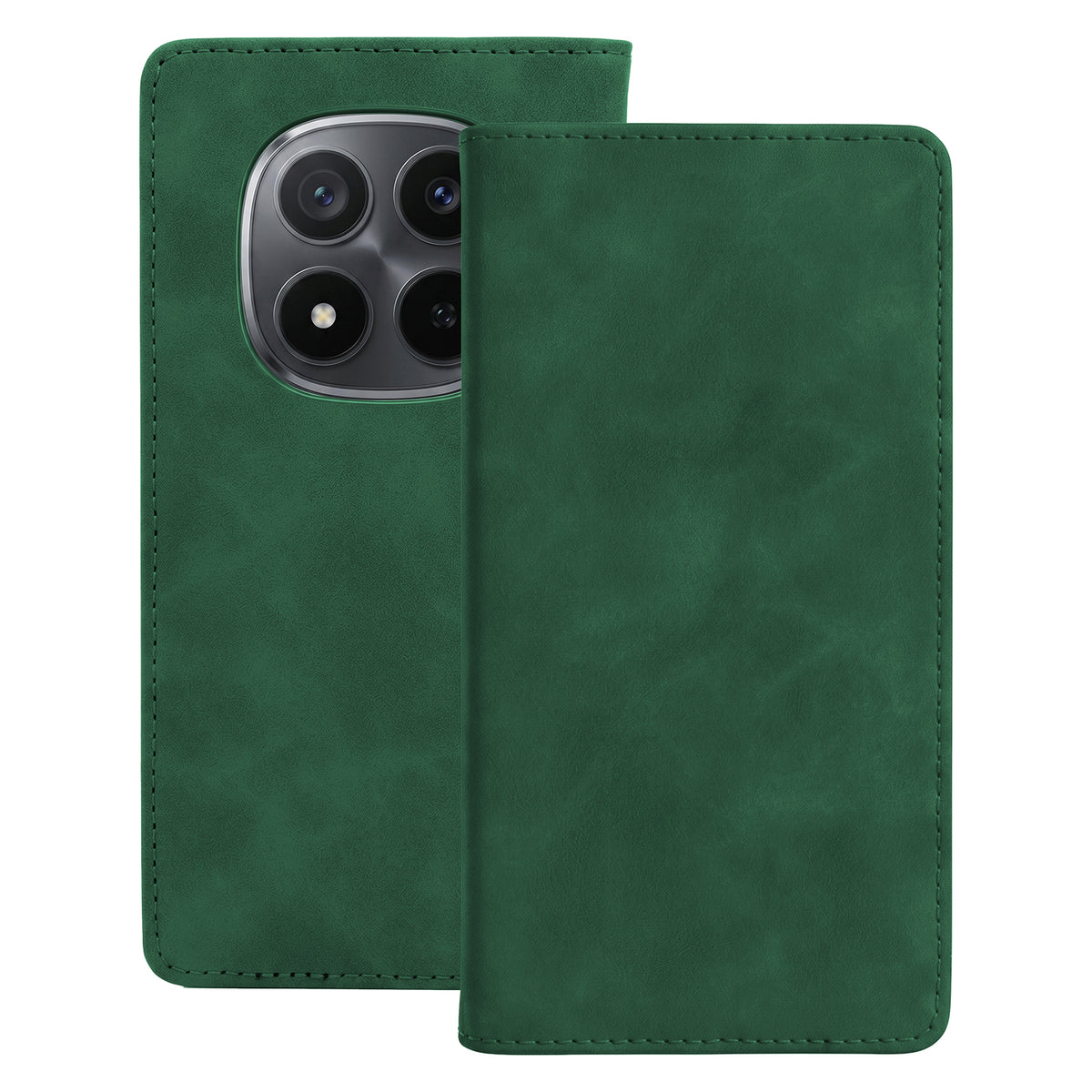 Husa Smart Suede pentru Xiaomi Redmi Note 15 Pro 5G Verde