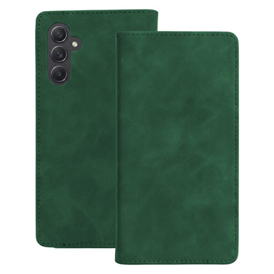 Husa Smart Suede pentru Samsung Galaxy A14 4G Verde