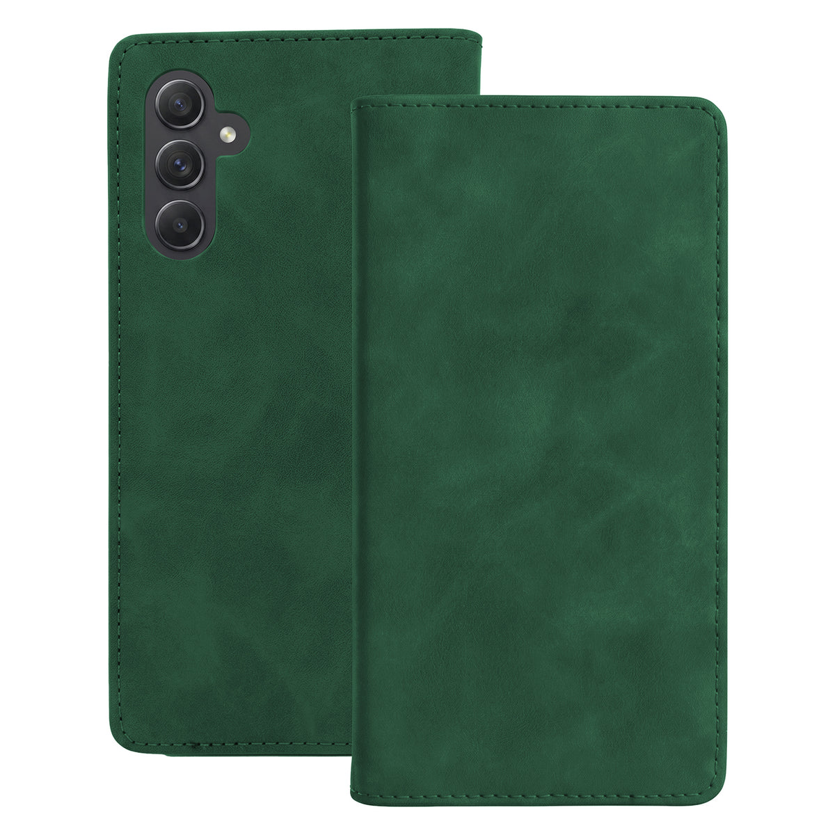 Husa Smart Suede pentru Samsung Galaxy A54 5G Verde