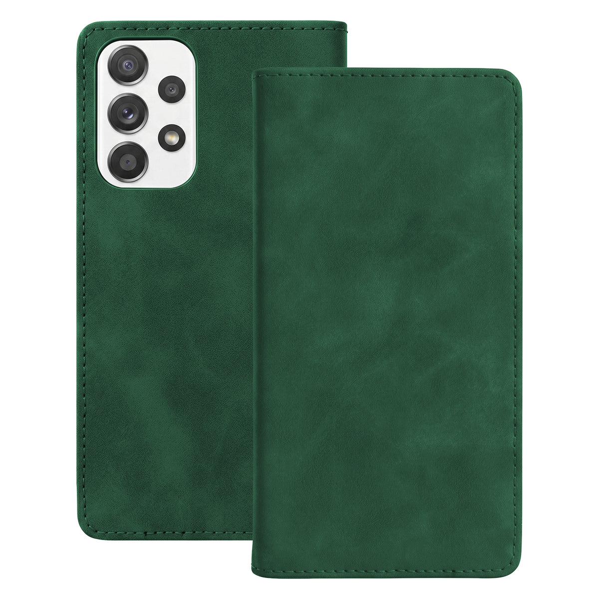 Husa Smart Suede pentru Samsung Galaxy A52 4G / A52 5G / A52s 5G Verde