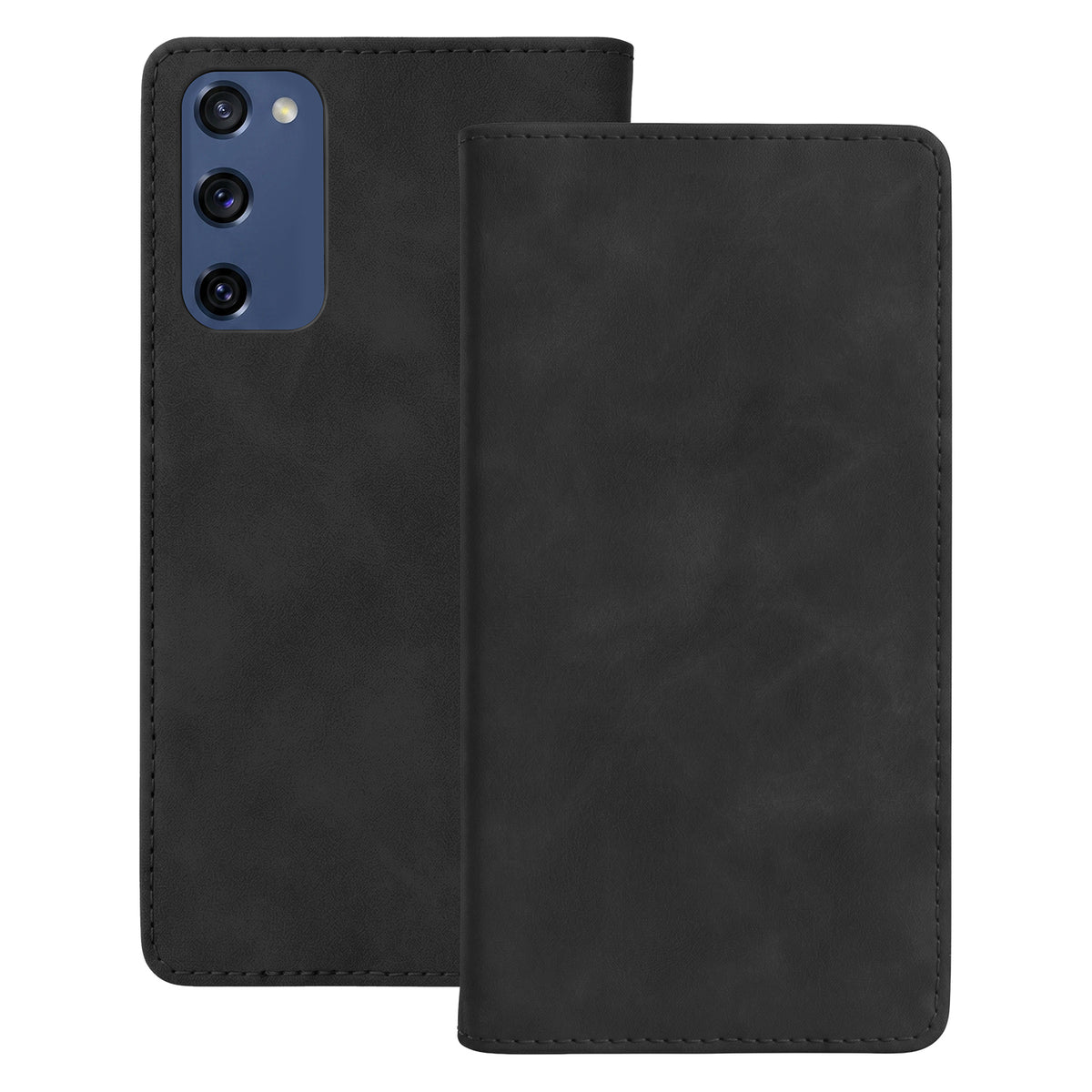 Husa Smart Suede pentru Samsung Galaxy S20 FE / S20 Lite / S20 FE 5G Negru