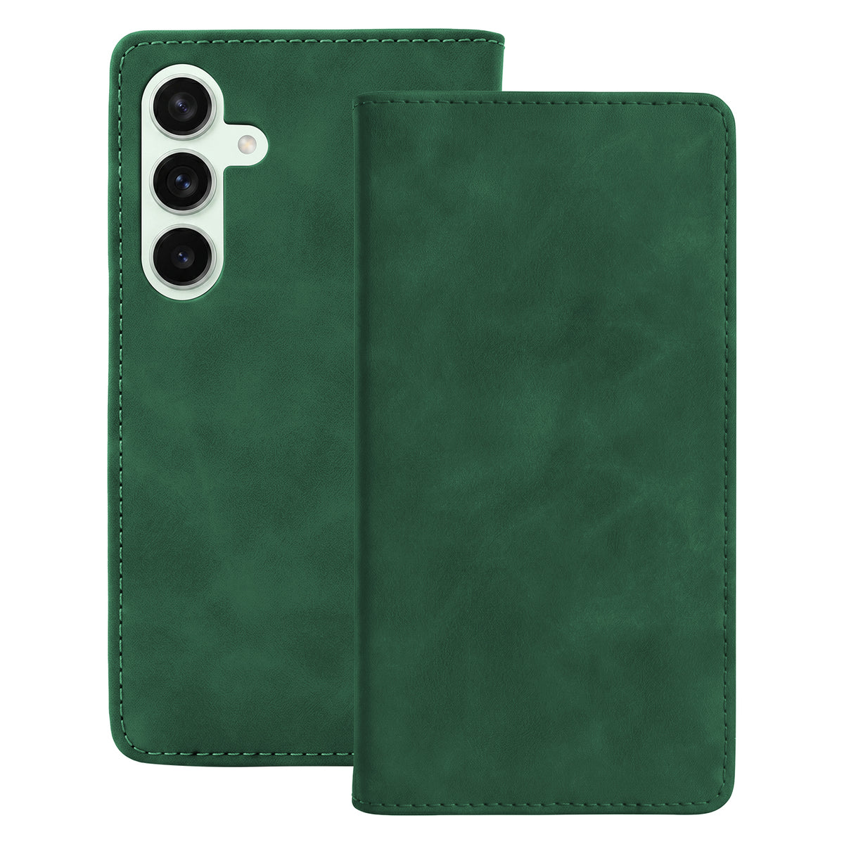 Husa Smart Suede pentru Samsung Galaxy S24 Verde