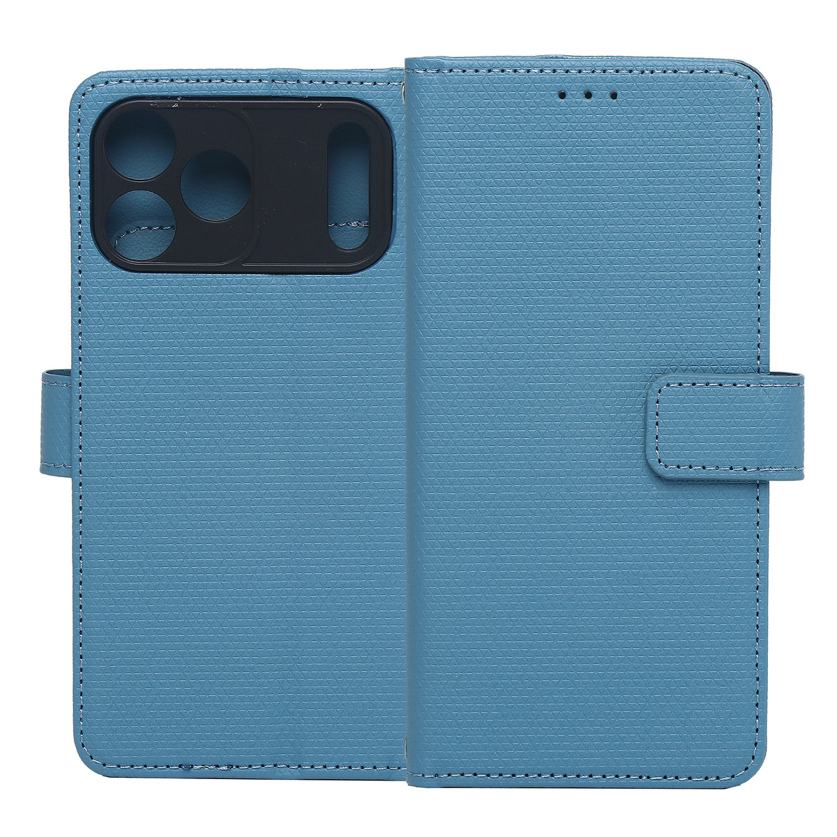 Husa Smart Triangle pentru iPhone 17 Pro Max 6,9" Albastru