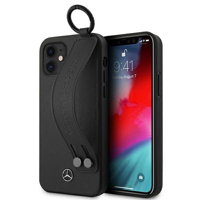 Husa Mercedes Curea Line pentru iPhone 12 Mini - Negru