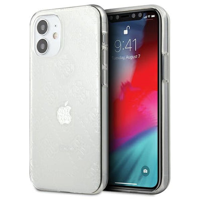 Husa Guess Guhcp12s3d4gtr iPhone 12 Mini 5.4" Transparent Hardcase 4G 3D Pattern Collection